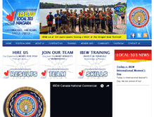 Tablet Screenshot of ibewlocal303.com